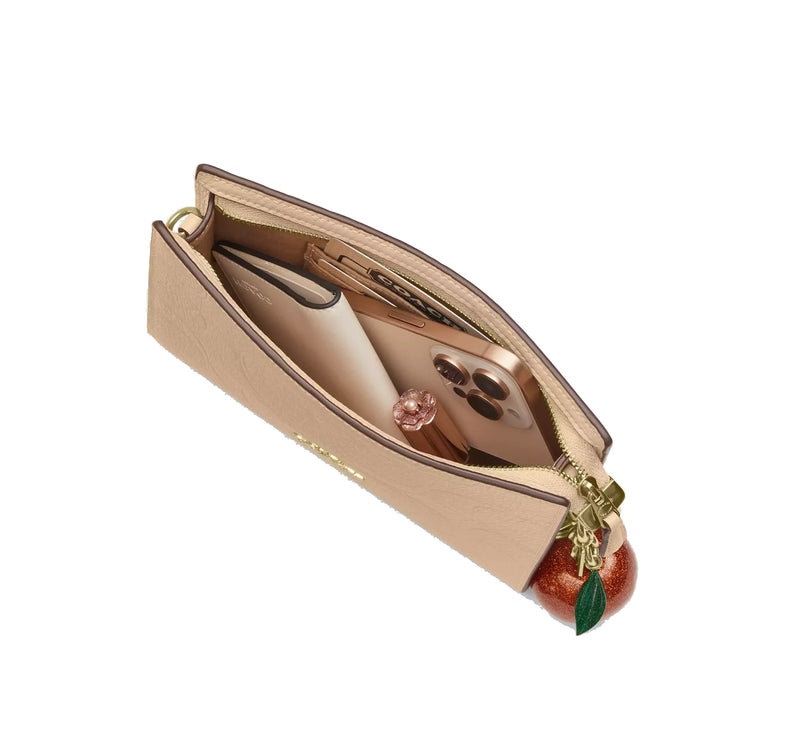 Coach Women's Slim Crossbody Bag In Signature Leather Gold/Oat