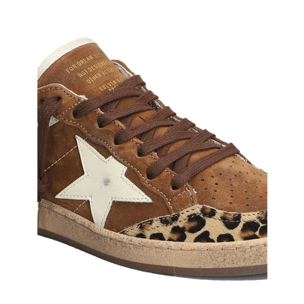 Golden Goose Women's Ball Star Sneakers Leopard Print Multi