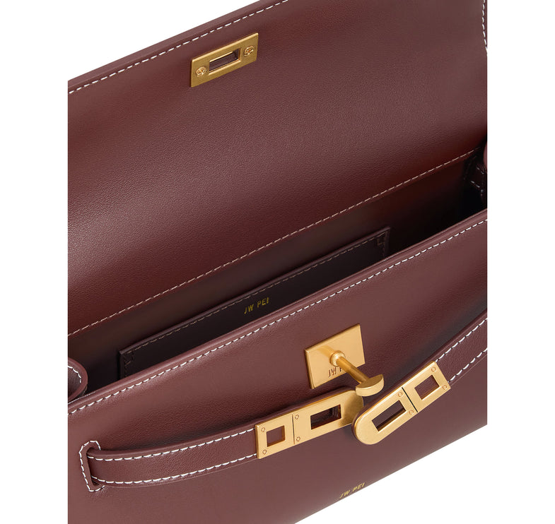 JW PEI Women's Noor Top Handle Bag Reddish Brown
