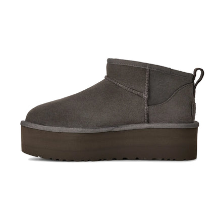 UGG Women's Classic Ultra Mini Platform Charcoal Grey