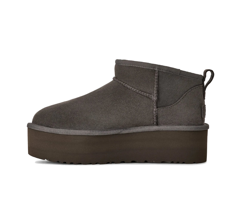 UGG Women's Classic Ultra Mini Platform Charcoal Grey