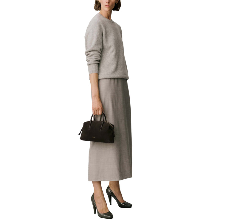 DeMellier London Women's The Small Stockholm Dark Chocolate Suede