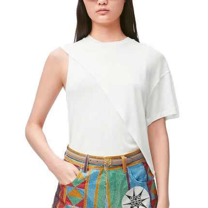 Loewe Women's Anagram Belt in Pebble Grain Calfskin Sand/Gold