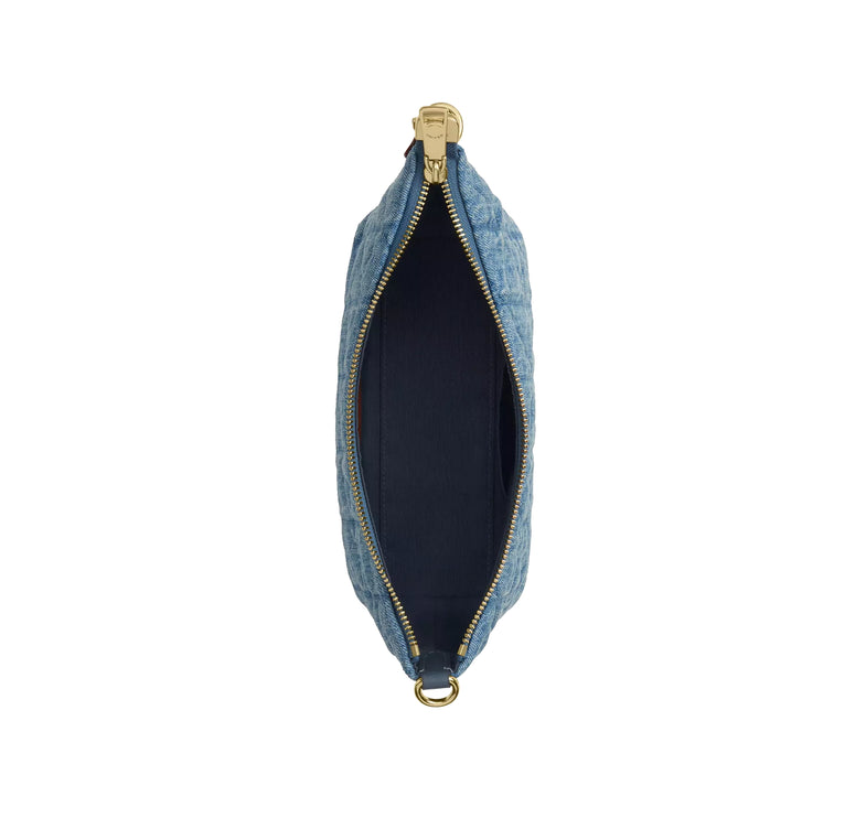 Coach Women's Caitlin Shoulder Bag With Quilting Gold/Indigo