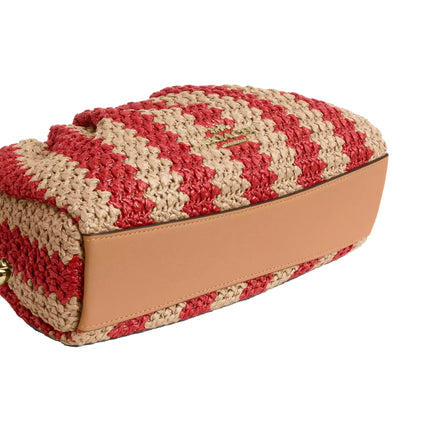 Coach Women's Faye Shoulder Bag Gold/Red/Tan