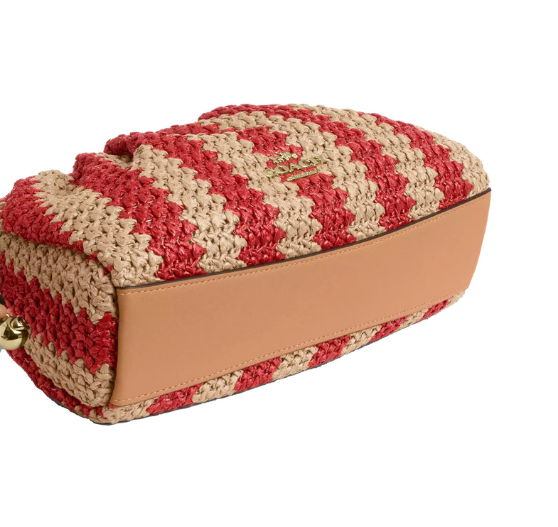 Coach Women's Faye Shoulder Bag Gold/Red/Tan