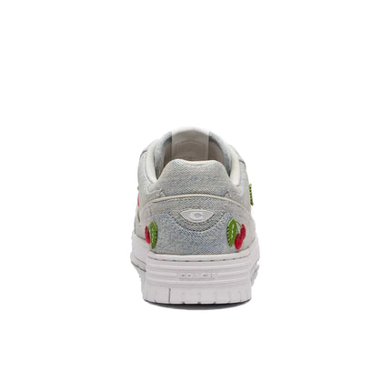 Coach Women's Soho Sneaker With Cherries Denim/Optic White