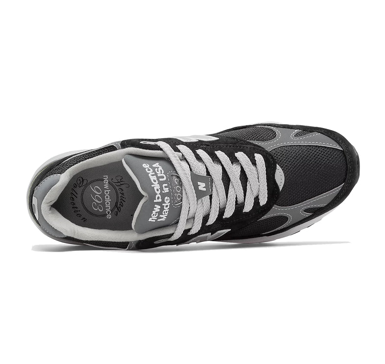 New Balance Women's Made in USA 993 Black with Grey and White WR993BK