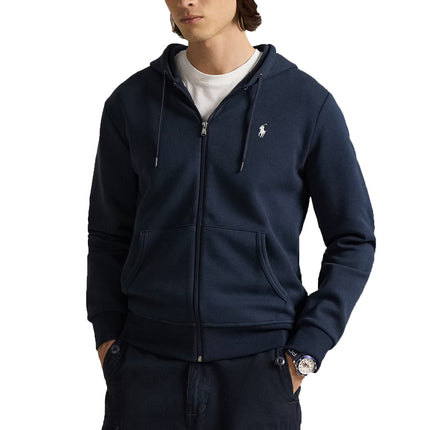 Polo Ralph Lauren Men's Double-Knit Full-Zip Hoodie Aviator Navy