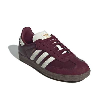 Adidas Samba OG Shoes Maroon/Off White/Gum JR8844
