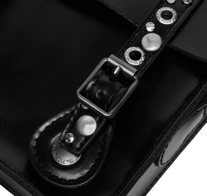 Dr. Martens 7 Inch Studded Lather Satchel Black