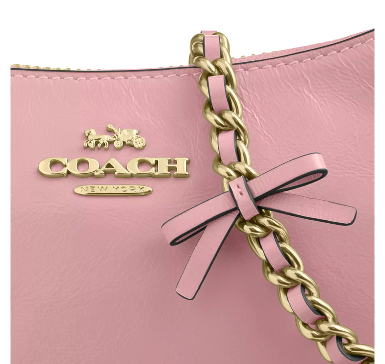 Coach Women's  Teri Mini Crossbody Bag With Bows Gold/Soft Pink