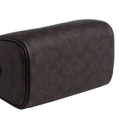 Coach Women's Mini Rowan Crossbody Bag In Signature Canvas Gold/Walnut/Black