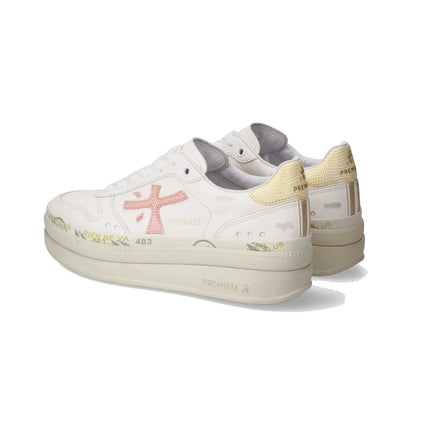 Premiata Women's Micol Sneakers 8196 Pink/Yellow