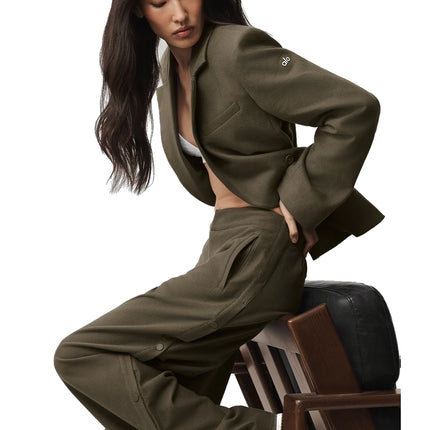 alo Women's Cinch Blazer Olive Tree