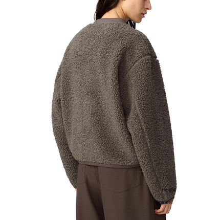 Uniqlo Women's Fleece Short Jacket 18 Wine