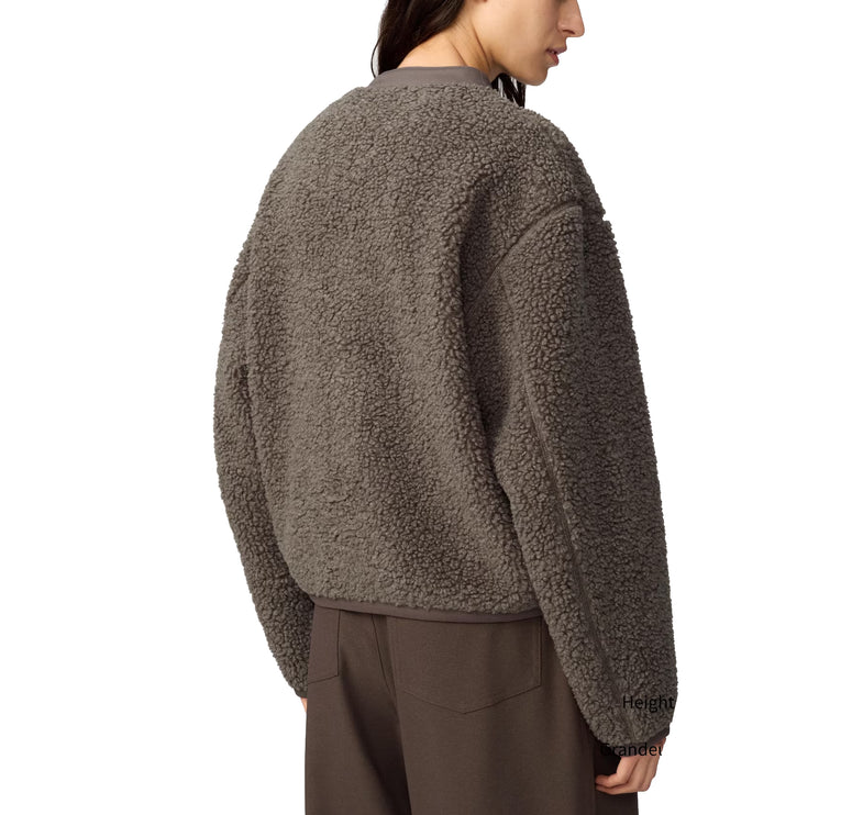 Uniqlo Women's Fleece Short Jacket 18 Wine