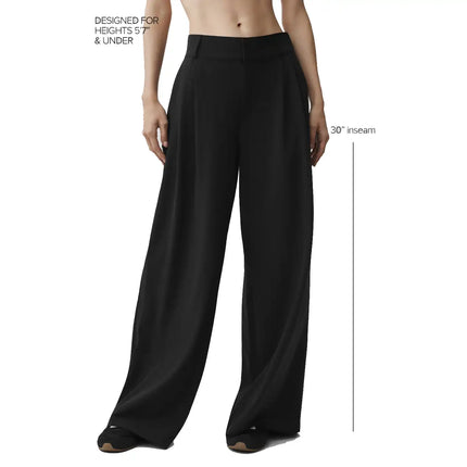 alo Women's High-Waist Dreamscape Trouser (Regular) Black