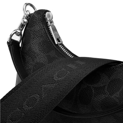 Coach Unisex Nolan Hobo Bag In Signature Canvas Black