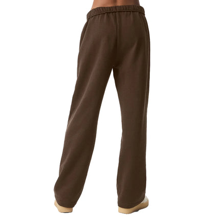 alo Women's Accolade Straight Leg Sweatpant Espresso