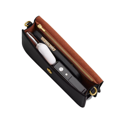 Coach Women's Elora Top Handle Crossbody Bag Brass/Black