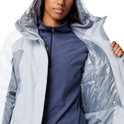 Columbia Women's Snowy Summit Insulated Jacket Cirrus Grey/Tradewinds Grey/White Dbby