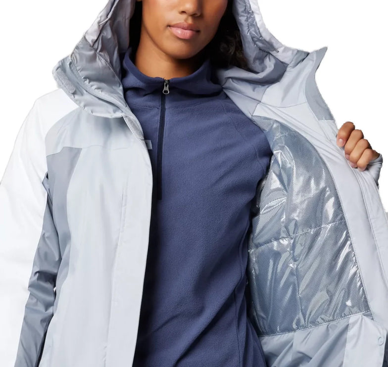 Columbia Women's Snowy Summit Insulated Jacket Cirrus Grey/Tradewinds Grey/White Dbby