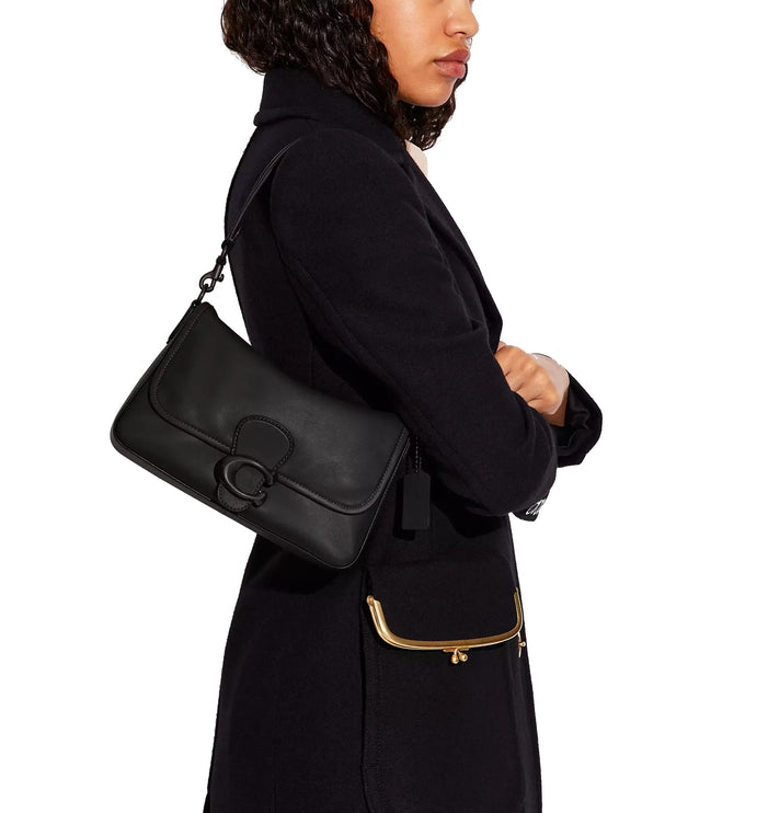 Coach Women's Soft Tabby Shoulder Bag Pewter/Black