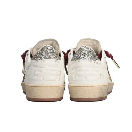 Golden Goose Women's Ball Star Sneakers Leopard Print/Silver/White