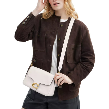 Coach Women's Soft Tabby Shoulder Bag Brass/Chalk