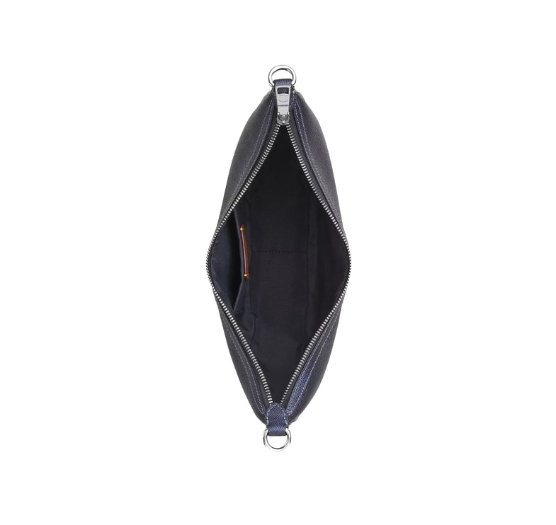 Coach Women's Aria Shoulder Bag In Signature Canvas Silver/Blue/Navy