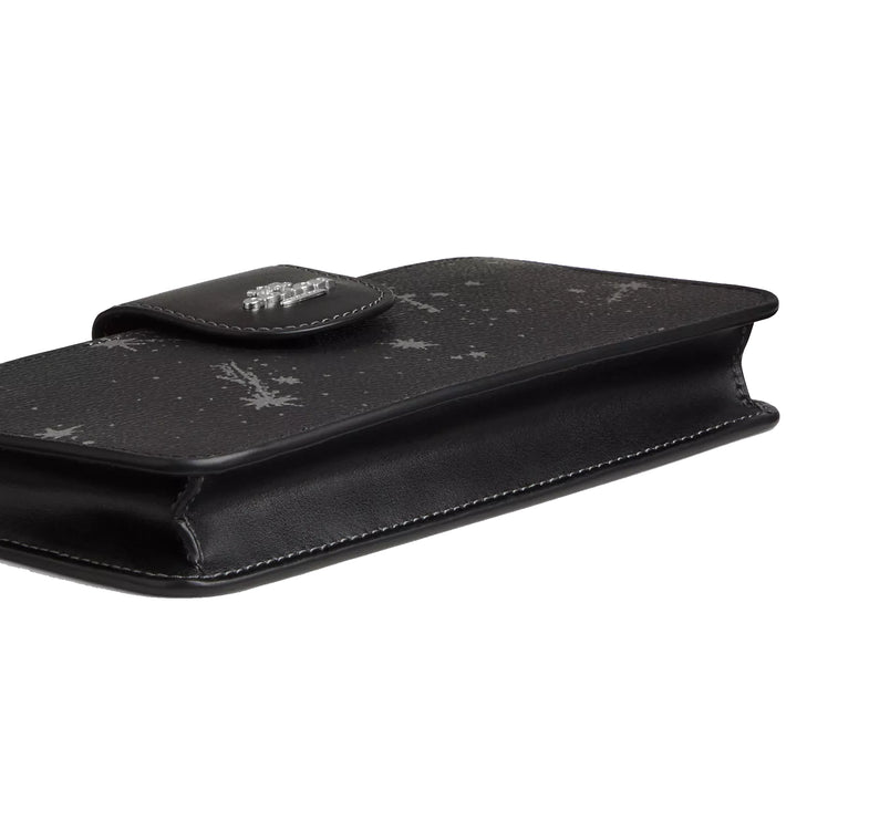 Coach Women's Poppy Crossbody Bag With Star Print Silver/Black Multi