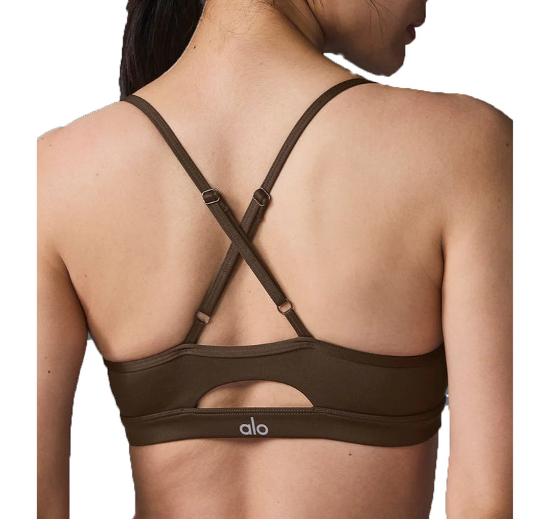 alo Women's Airlift Intrigue Bra Espresso