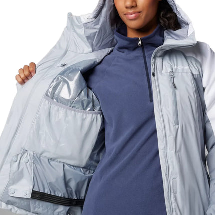 Columbia Women's Snowy Summit Insulated Jacket Cirrus Grey/Tradewinds Grey/White Dbby