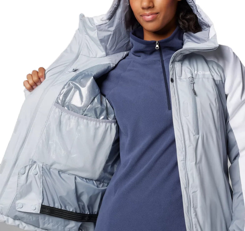 Columbia Women's Snowy Summit Insulated Jacket Cirrus Grey/Tradewinds Grey/White Dbby