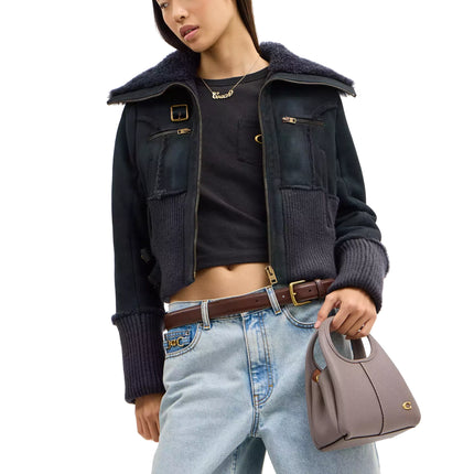 Coach Women's Lana Shoulder Bag 19 Brass/Ash