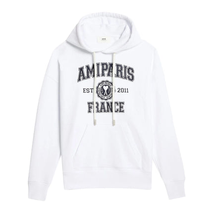 AMI Alexandre Mattiussi Unisex France Hoodie White