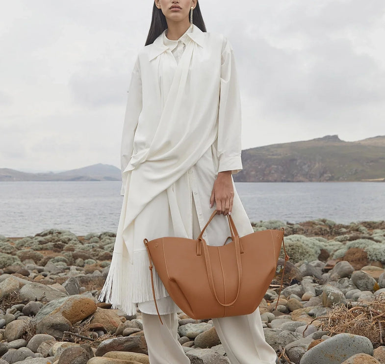 Polène Women's Cyme Edition Textured Sea Camel