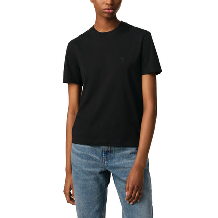 AMI Alexandre Mattiussi Unisex Ami de Coeur Black Logo T-Shirt Black