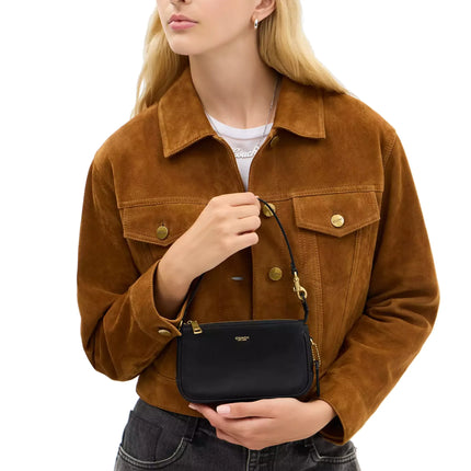 Coach Women's Plaza Bag 18 Brass/Black