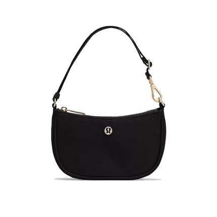 lululemon Unisex City Essentials Mini Shoulder Bag 1L Black/Gold