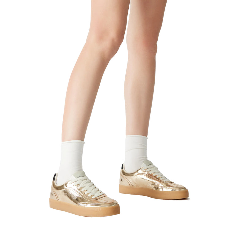 Steve Madden Women's TUX Gold Low-Top Sneakers Gold