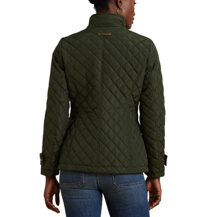 Polo Ralph Lauren Women's Diamond-Quilted Mockneck Jacket Litchfield Loden