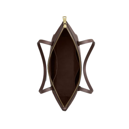 Coach Women's Fiona Zip Tote Bag Gold/Dark Stone