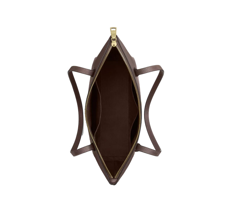 Coach Women's Fiona Zip Tote Bag Gold/Dark Stone