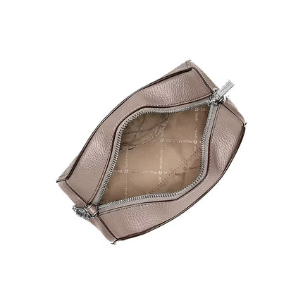 Michael Kors Women's Ashton Extra-Small Camera Crossbody Bag Mushroom/Silver