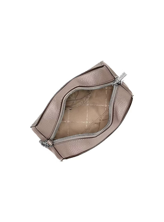 Michael Kors Women's Ashton Extra-Small Camera Crossbody Bag Mushroom/Silver