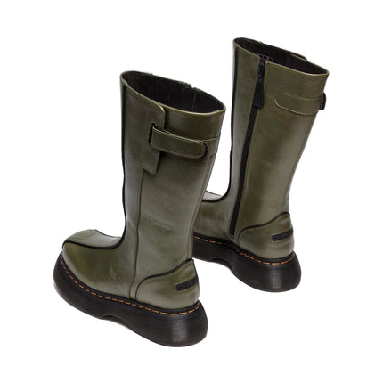 Dr. Martens Women's Buzz Hi Eclipse Leather Boots Olive Green