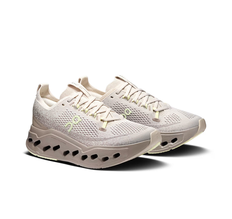 ON Women's Cloudsurfer Max Pelican/Limelight