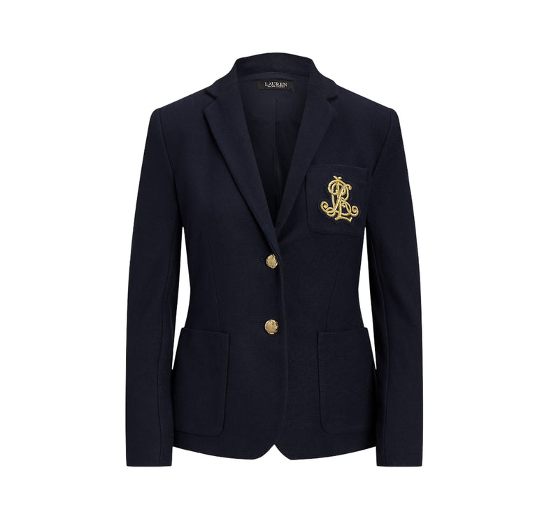 Polo Ralph Lauren Women's Bullion Jacquard Blazer Lauren Navy